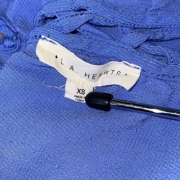 LA HEARTS tank top cross cross v neck romper in women’s size XS - Picture 8 of 9